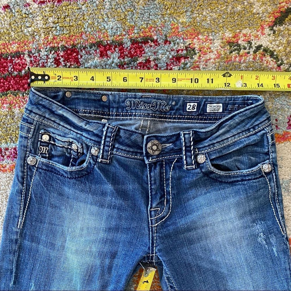 Miss Me Rhinestone Cross Skinny Jeans - Picture 10 of 14